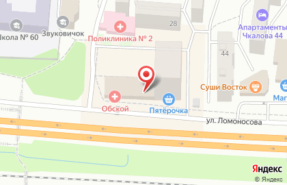 Оптово-розничный магазин Алекс Вилл на улице Ломоносова на карте