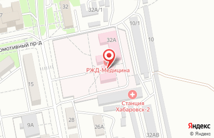 Клиническая больница РЖД-Медицина на Школьной улице, 32а на карте