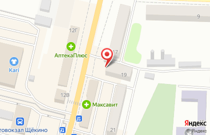 Агентство недвижимости Агора в Щёкино на карте