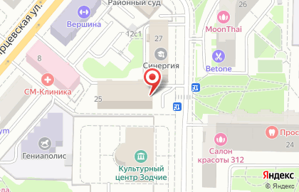 Коллегия адвокатов по защите гражданских прав на Партизанской улице на карте