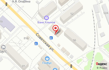 Драйвер на Советской улице на карте