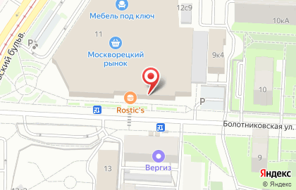 Грузинский ресторан и лавка Оджахури на Болотниковской на карте