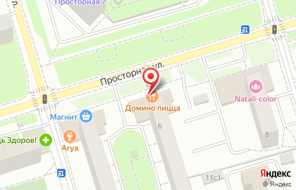 Пиццерия Domino`s Pizza на Преображенской площади на карте