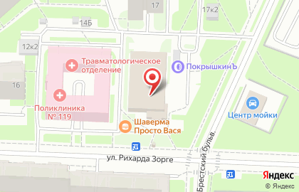СТО ПокрышкинЪ на улице Рихарда Зорге на карте