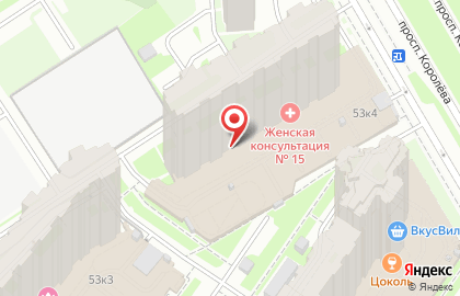 Городская поликлиника №114 на Комендантском проспекте на карте