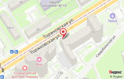 Терминал СберБанк на Торжковской улице на карте