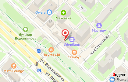 Киоск по продаже фруктов и овощей в Липецке на карте