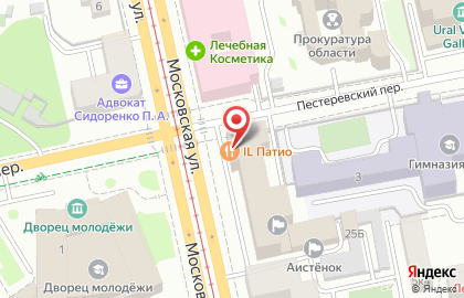 Семейный итальянский ресторан IL Патио на Московской улице на карте