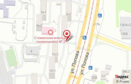 Магазин кондитерских изделий Форне на улице Попова, 4а на карте