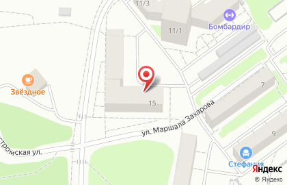 Магазин строительных материалов Новосел на улице Маршала Захарова на карте