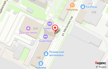 Торгово-производственная компания Афина-С на улице Металлистов на карте