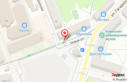 Компания Евроокна на Новой улице на карте