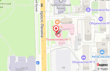 ООО Медика-Томск на проспекте Ленина на карте