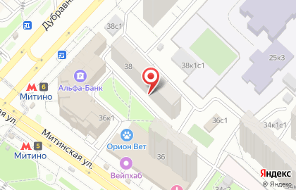 Сантехнические работы на Митинской улице на карте