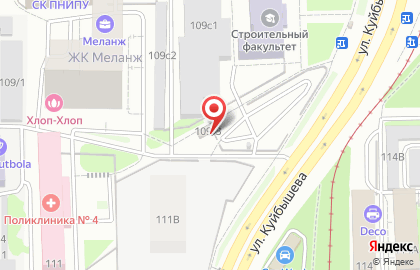 Шиномонтажная мастерская в Свердловском районе на карте