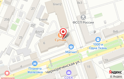 Торгово-производственная компания СиСорт на Чернореченской улице на карте