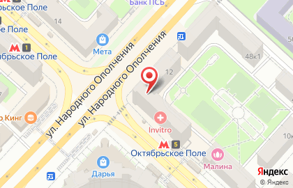 Супермаркет Дикси в Москве на карте