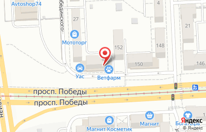 Магазин товаров для животных Ветфарм в Калининском районе на карте