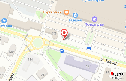 Серебряный полоз на улице Ткачей на карте