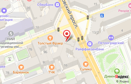 Супермаркет натуральных продуктов ВкусВилл на метро Горьковская на карте
