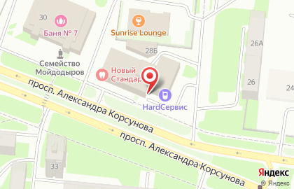 Строительная компания Домострой на проспекте Александра Корсунова на карте