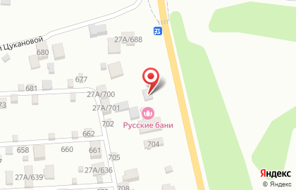 Русские бани на Фестивальной на карте