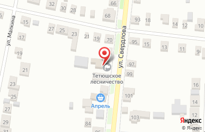 Тетюшское лесничество на карте