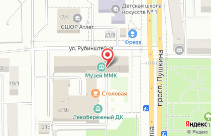Музей Магнитогорский Металлургический Комбинат в Орджоникидзевском районе на карте