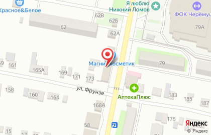 Магазин косметики и бытовой химии Магнит Косметик в Пензе на карте
