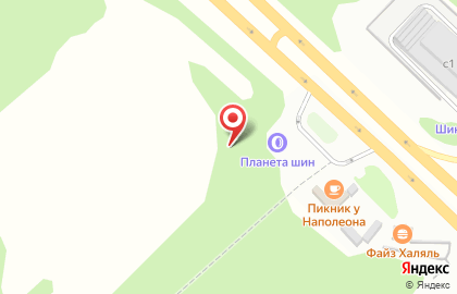 Шинный центр Планета ШИН на Придорожной улице на карте