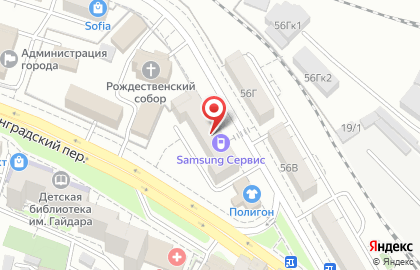 Авторизованный сервисный центр Samsung в Железнодорожном районе на карте