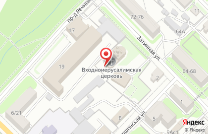 Храм Входа Господня в Иерусалим на карте