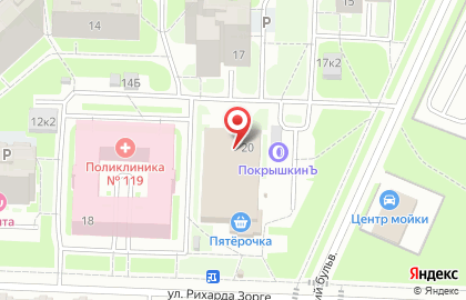Пекарня Ф. Вольчека на ул. Рихарда Зорге на карте