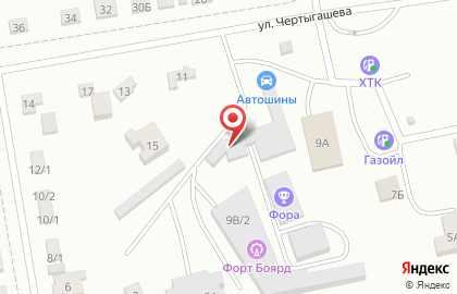 Сервис-магазин автозапчастей Оригинал на улице Чертыгашева на карте
