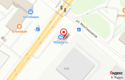 Автомойка Мойавто в Железнодорожном районе на карте