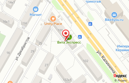 Ажур на Калинина на карте