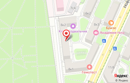 Меховое ателье На Новопесчаной на карте