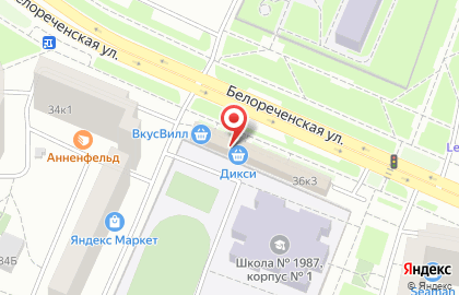 Магазин овощей и фруктов в Москве на карте