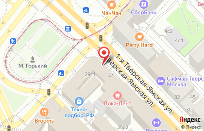 Салон связи МТС на 1-й Тверской-Ямской улице на карте