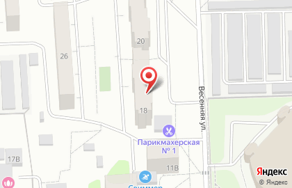 Ломбард Олимп на Весенней улице в Чехове на карте