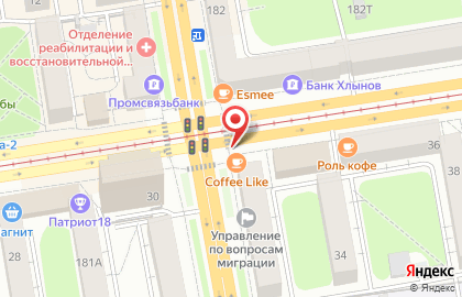 Киоск по продаже печатной продукции Первомайский район на Пушкинской улице, 164 киоск на карте