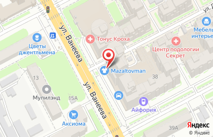 Магазин канцтоваров Литера в Нижнем Новгороде на карте