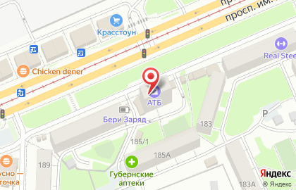 Азиатско-Тихоокеанский банк на проспекте Газеты Красноярский Рабочий, 185 на карте