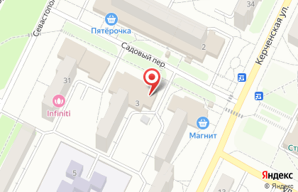 Магазин ЗооЭксперт в Садовом переулке на карте