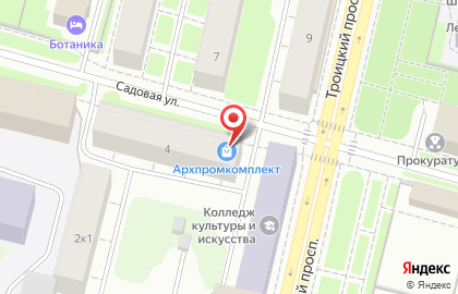 Магазин Архпромкомплект на Садовой улице на карте