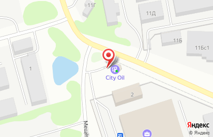 АЗС City Oil на Мещерской улице (Солотча) на карте