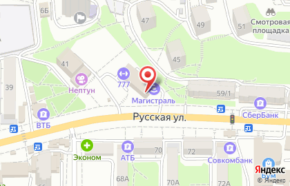 Магазин бытовой техники Технодом25 в Советском районе на карте