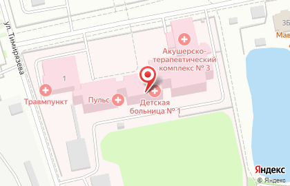 Тольяттинская городская поликлиника №2 на Лесной на карте