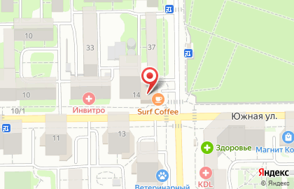 Кофейня Surf Coffee в Новороссийске на карте