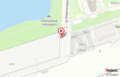 Автостоянка Мгса на улице Новотетёрок на карте
